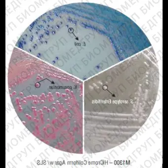Агар с лаурилсульфатом HiCrome для обнаружения колиформных бактерий и E. coli 100 г ФСЗ 2009/03705