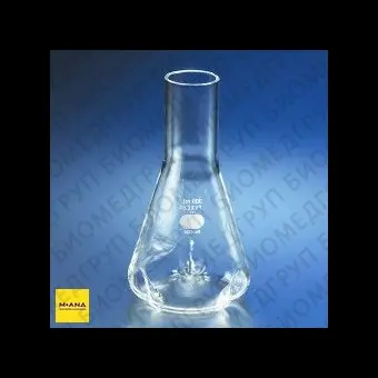 Колба Эрленмейера 2000 мл, стекло, экстраглубокие отбойники, Pyrex Corning, 44462L, 3 шт.