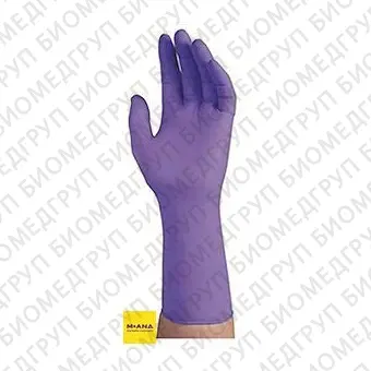 Перчатки нитриловые, длина 30 см, толщина 0,15/0,12/0,09, рельефная поверхность пальцев NitrileXtra, фиолетовый, KimberlyClark, 97610уп, размер XS, 50 шт.