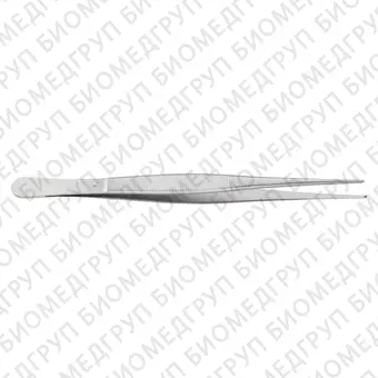 BD540R  пинцет хирургический, средний, зубчики 1х2, длина 180 мм