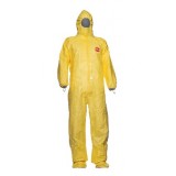 Комбинезон химической и биологической защиты с капюшоном Тайкем 2000С с носками, жёлтый, размер L, DuPont, 6016_L